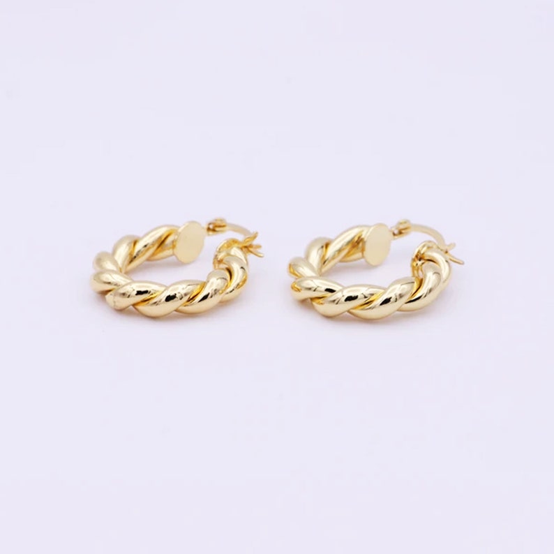 14kt Gold Filled Twisted Hoop Earring