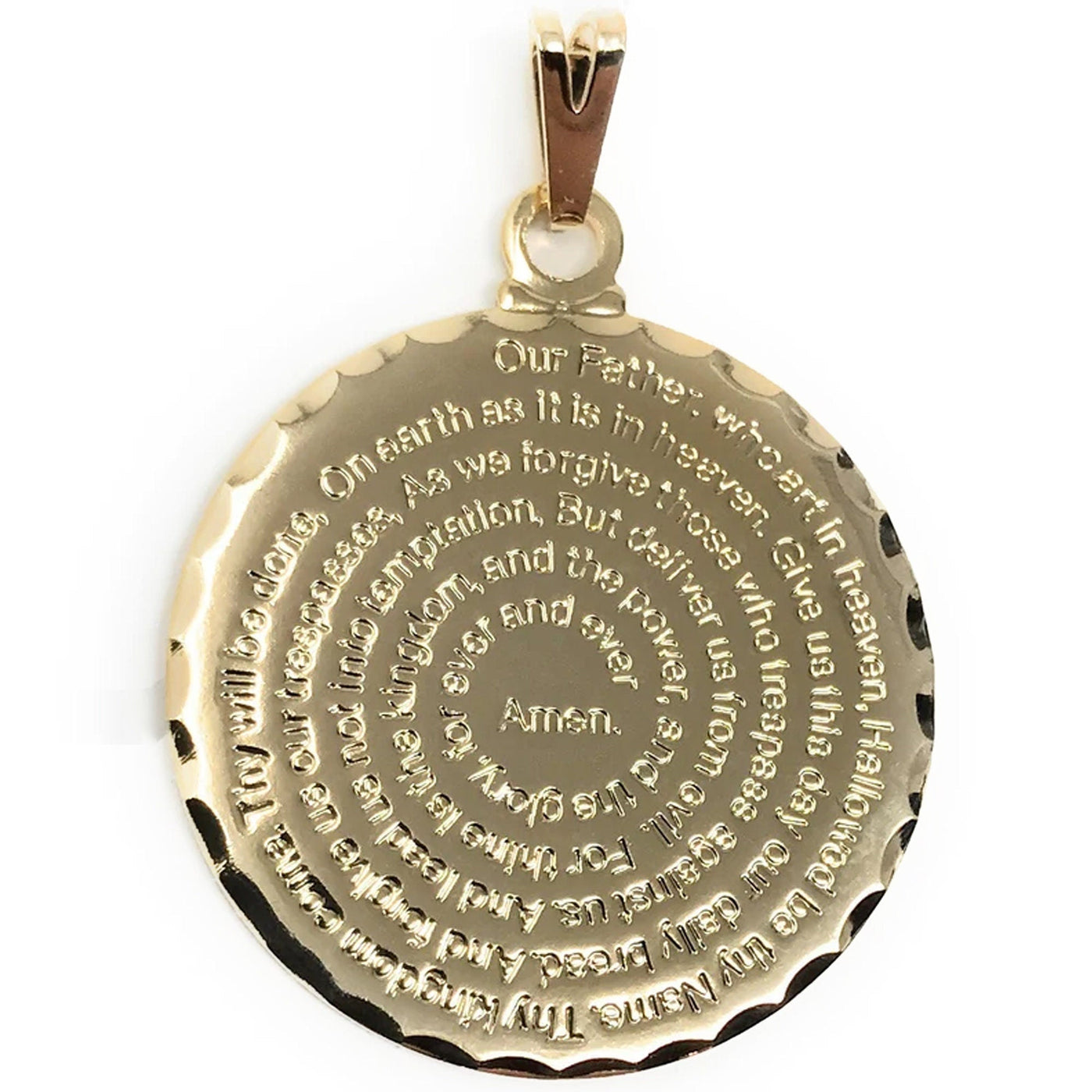 24kt Gold Filled Medallion - The Lord's Prayer Necklace