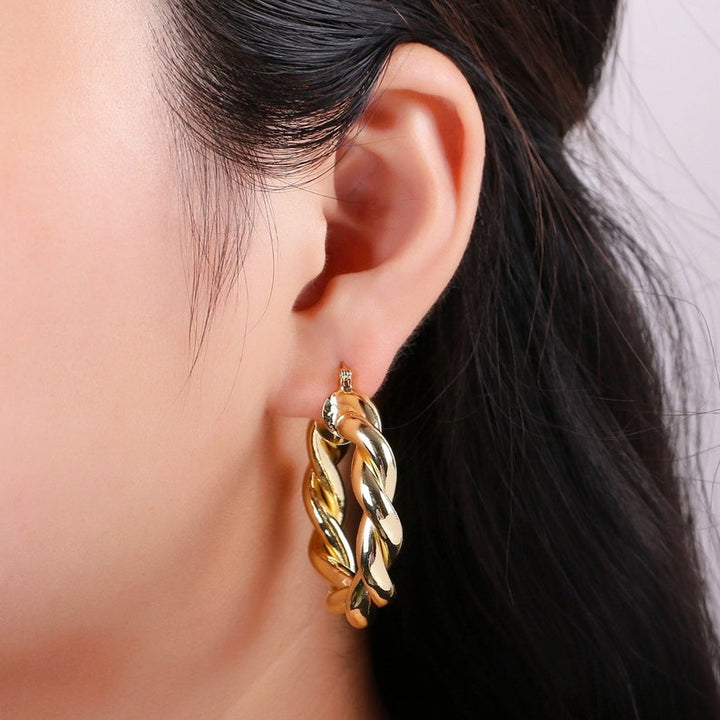 14kt Gold Filled Twisted Hoop Earring
