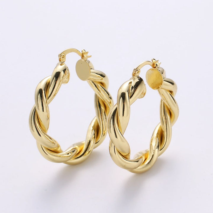 14kt Gold Filled Twisted Hoop Earring