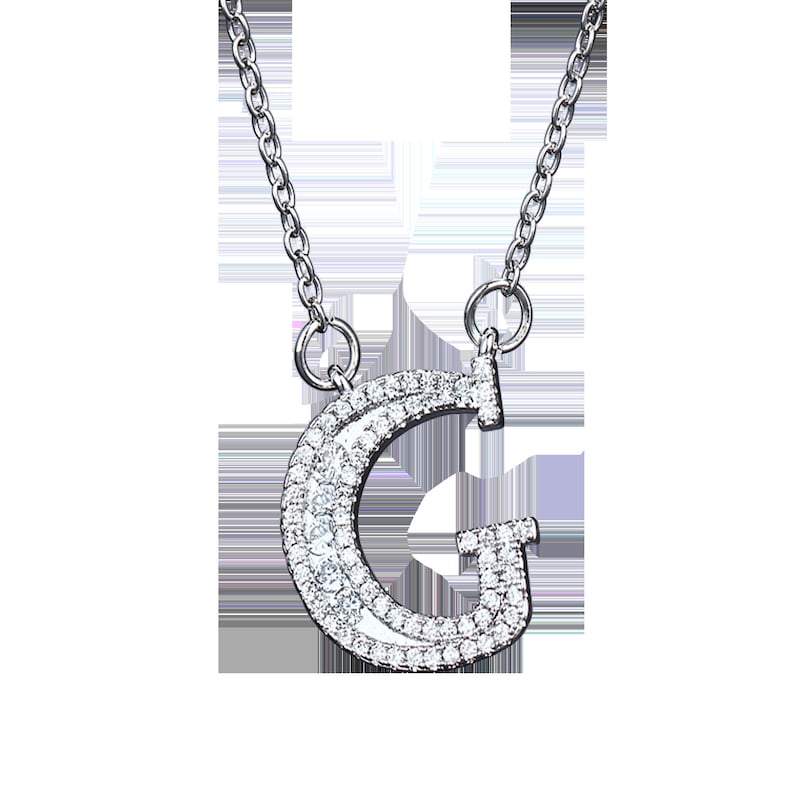 Cubic Zirconia Initial Necklace - Godfullness