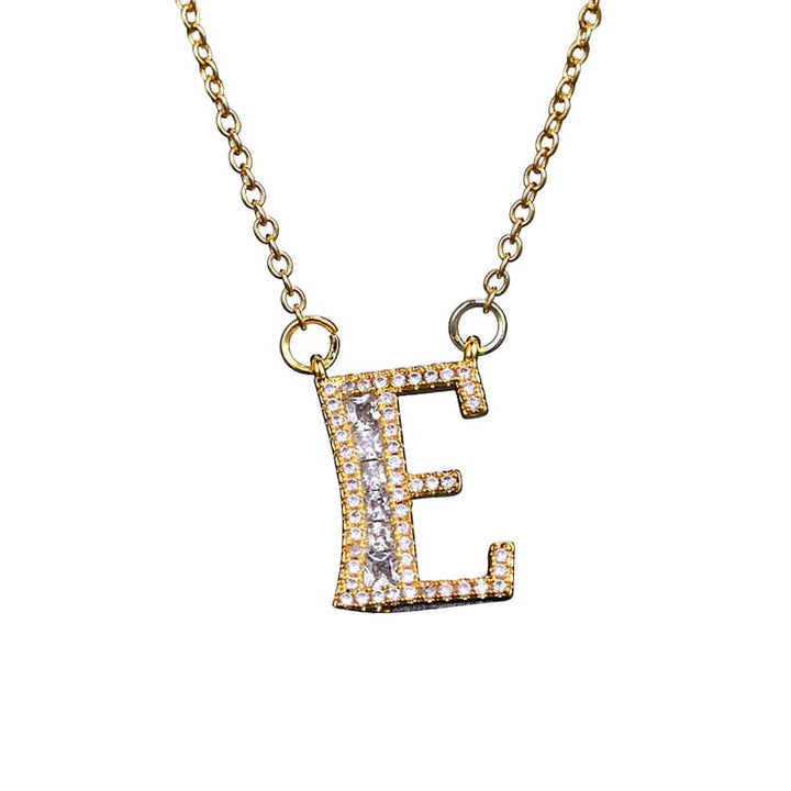Cubic Zirconia Initial Necklace - Godfullness