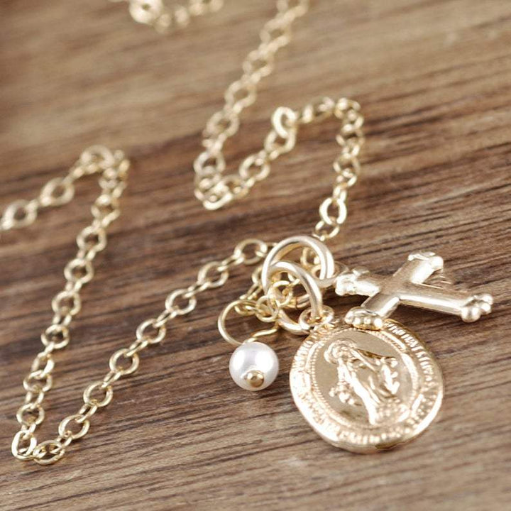 Dainty Mary Magdalene Necklace