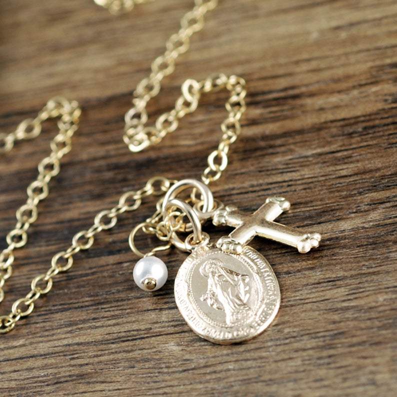 Dainty Mary Magdalene Necklace