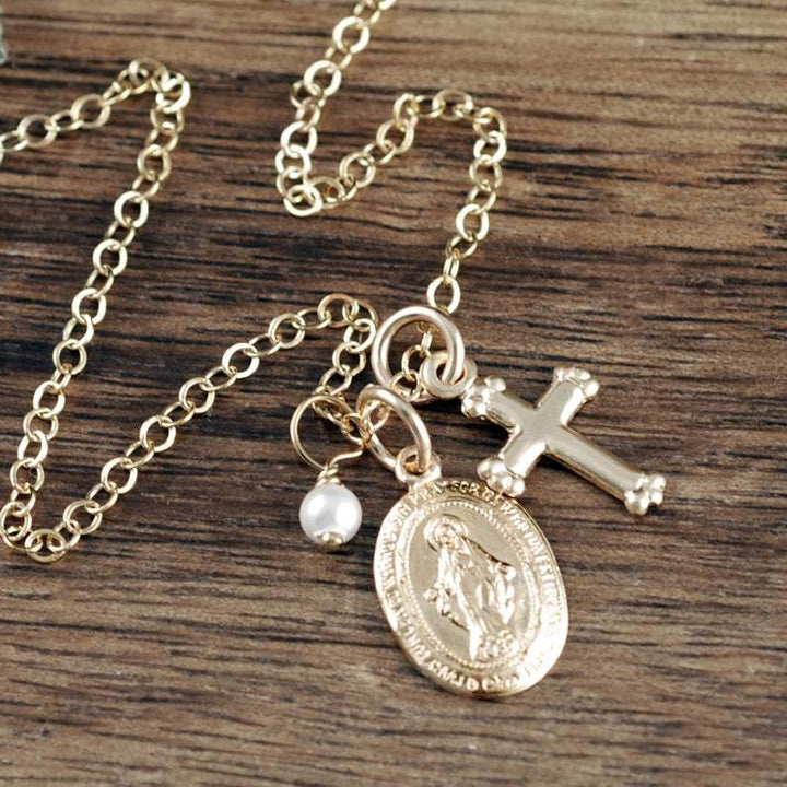 Dainty Mary Magdalene Necklace