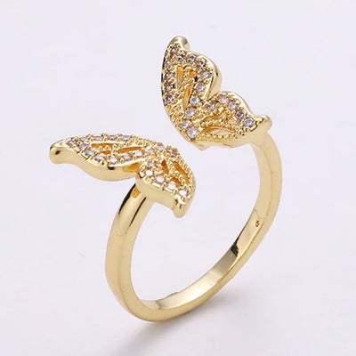 Gold Butterfly Ring - Godfullness