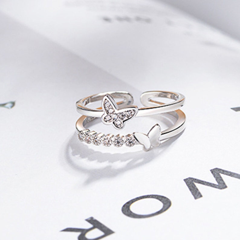 Sterling Silver Butterfly Ring