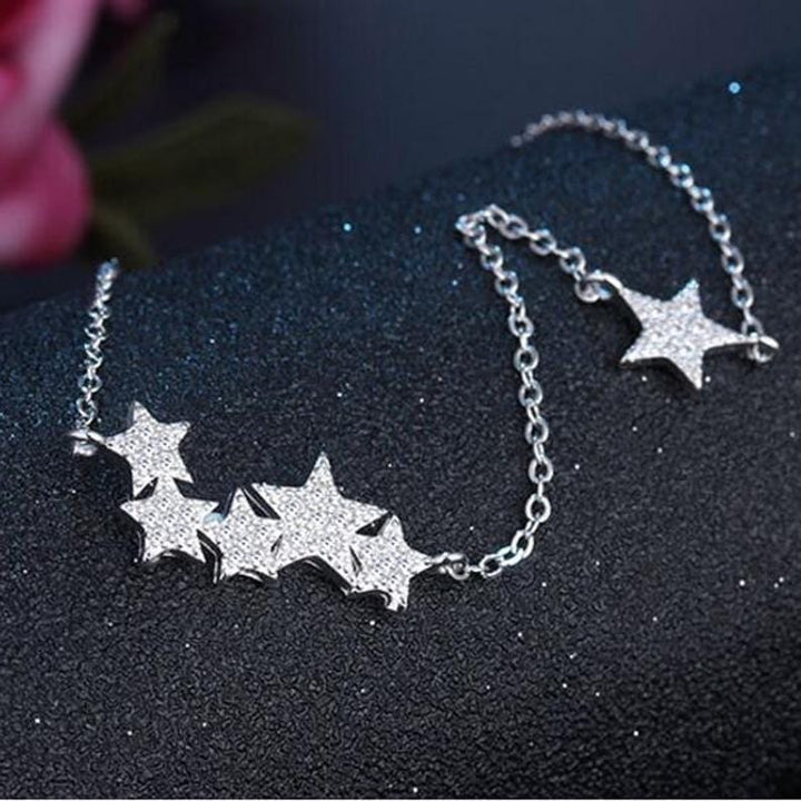 ★ENGBROX★ silver925 starlight cubic necklace EBNL24015SV Sterling Silver Cubic Zirconia Star Necklace – Godfullness