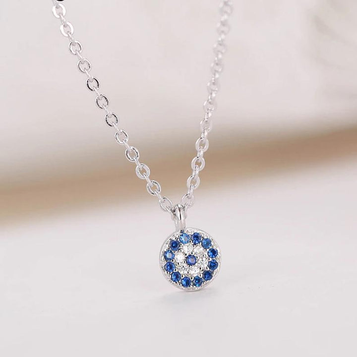 Sterling Silver Evil Eye Necklace