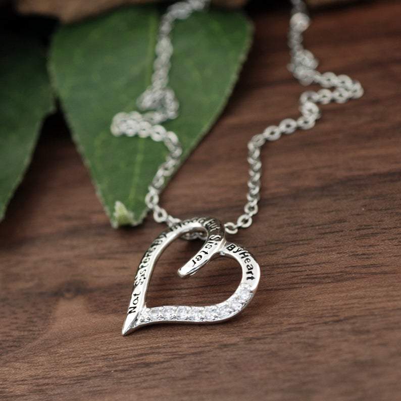 Unbiological Sister Heart Necklace