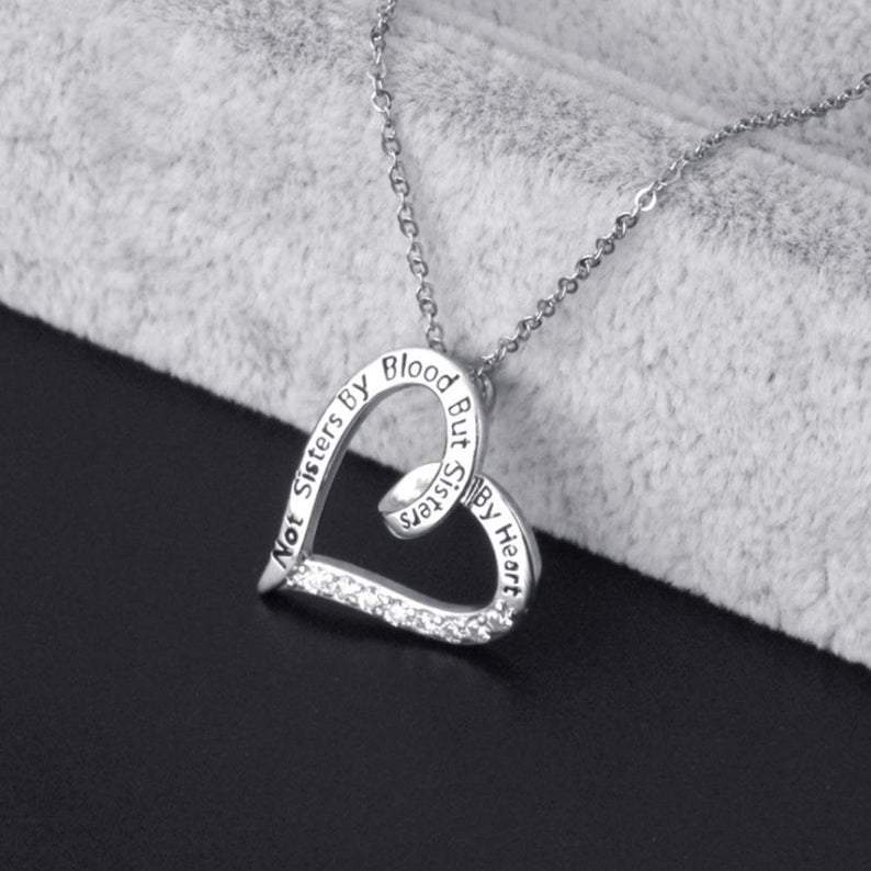 Unbiological Sister Heart Necklace