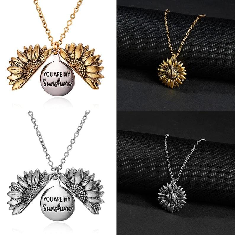 You are my Sunshine - Sunflower Necklace