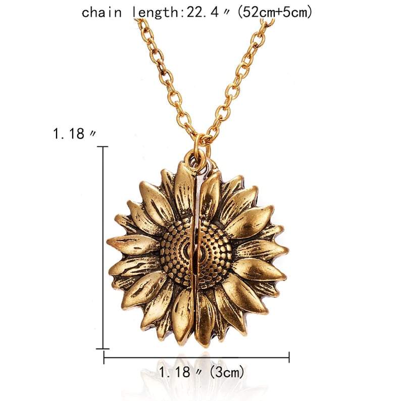 You are my Sunshine - Sunflower Necklace