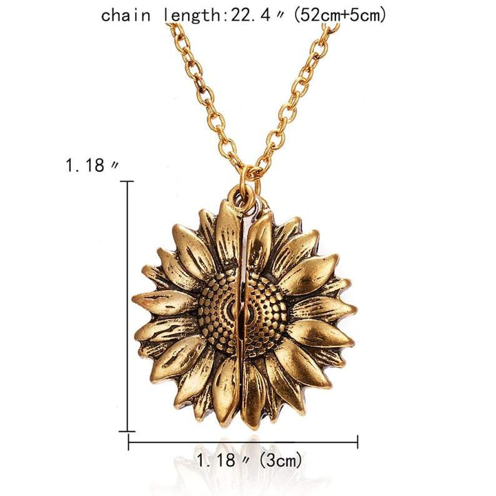 You are my Sunshine - Sunflower Necklace