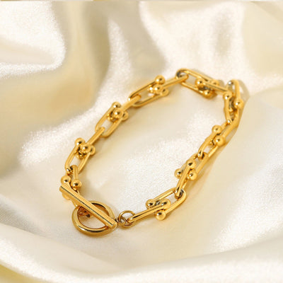 18k Gold U-Link Bracelet