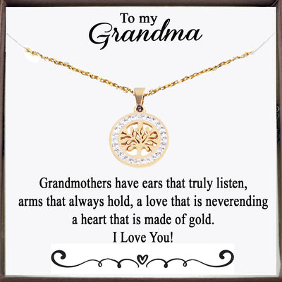 To my Grandma Tree of Life Necklace - Godfullness