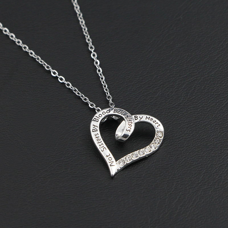 To my Unbiological Sister - Heart Necklace - Godfullness
