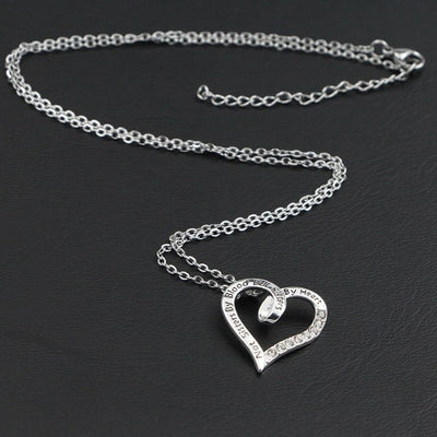 To my Unbiological Sister - Heart Necklace - Godfullness