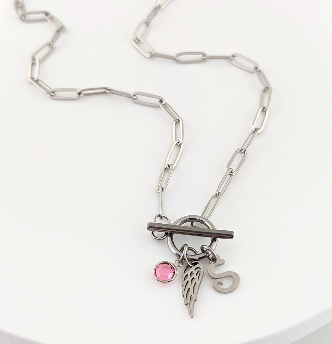Personalized Paperclip Memorial Necklace - Godfullness