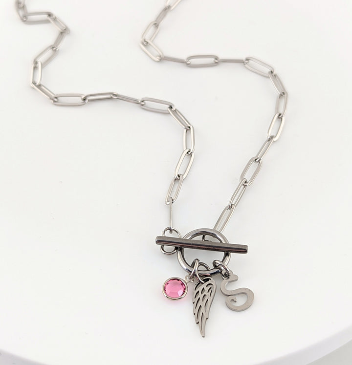 Personalized Paperclip Memorial Necklace - Godfullness