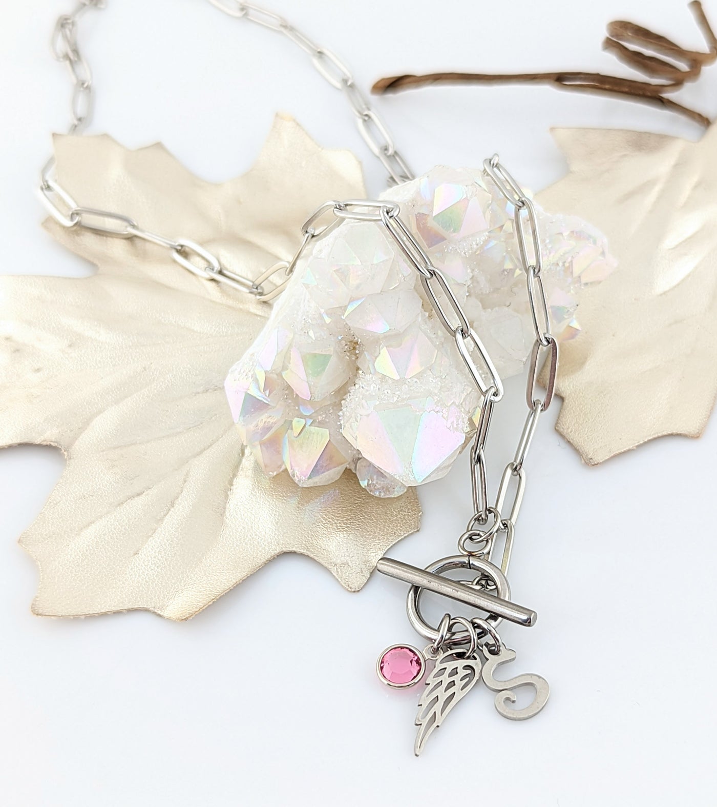 Personalized Paperclip Memorial Necklace - Godfullness