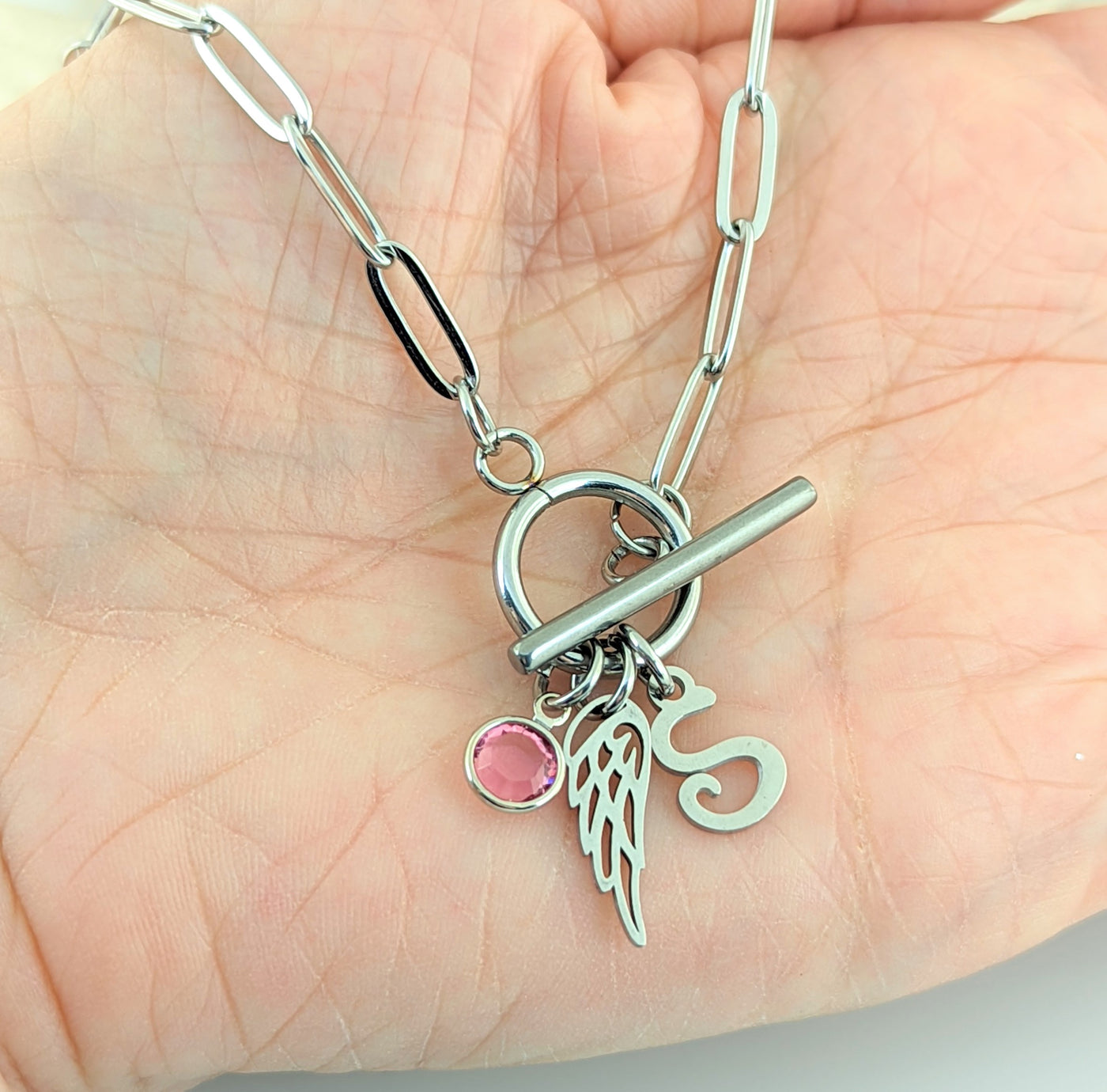 Personalized Paperclip Memorial Necklace - Godfullness