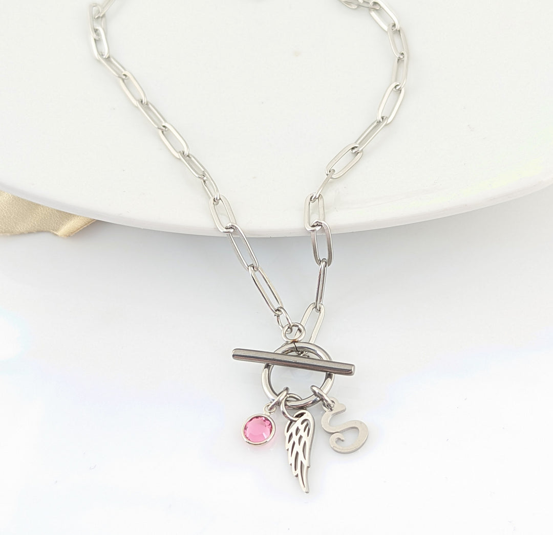 Personalized Paperclip Memorial Necklace - Godfullness