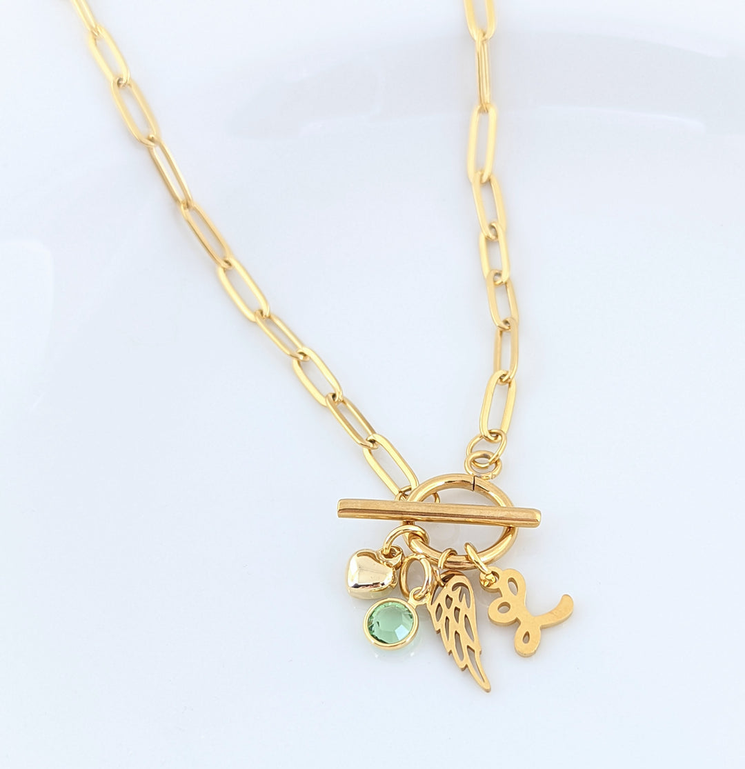 Personalized Paperclip Memorial Necklace - Godfullness