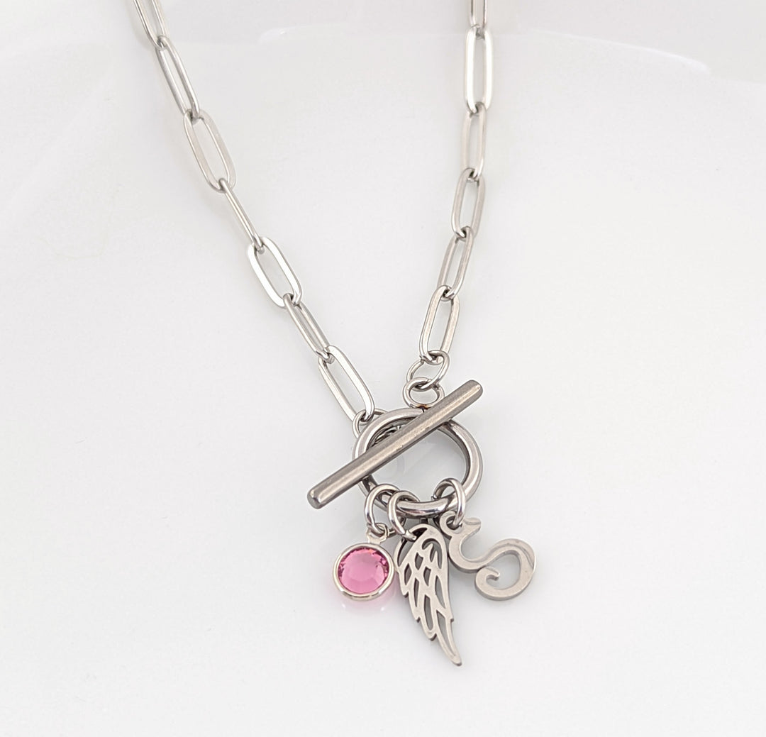 Personalized Paperclip Memorial Necklace - Godfullness