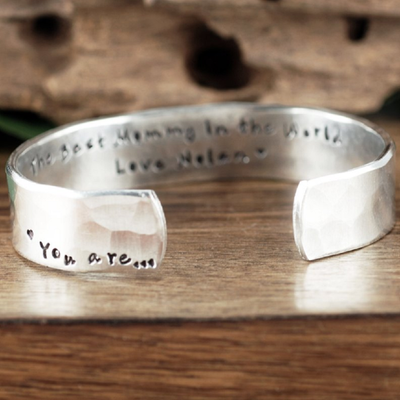 'The Best Mommy In The World' Cuff Bracelet