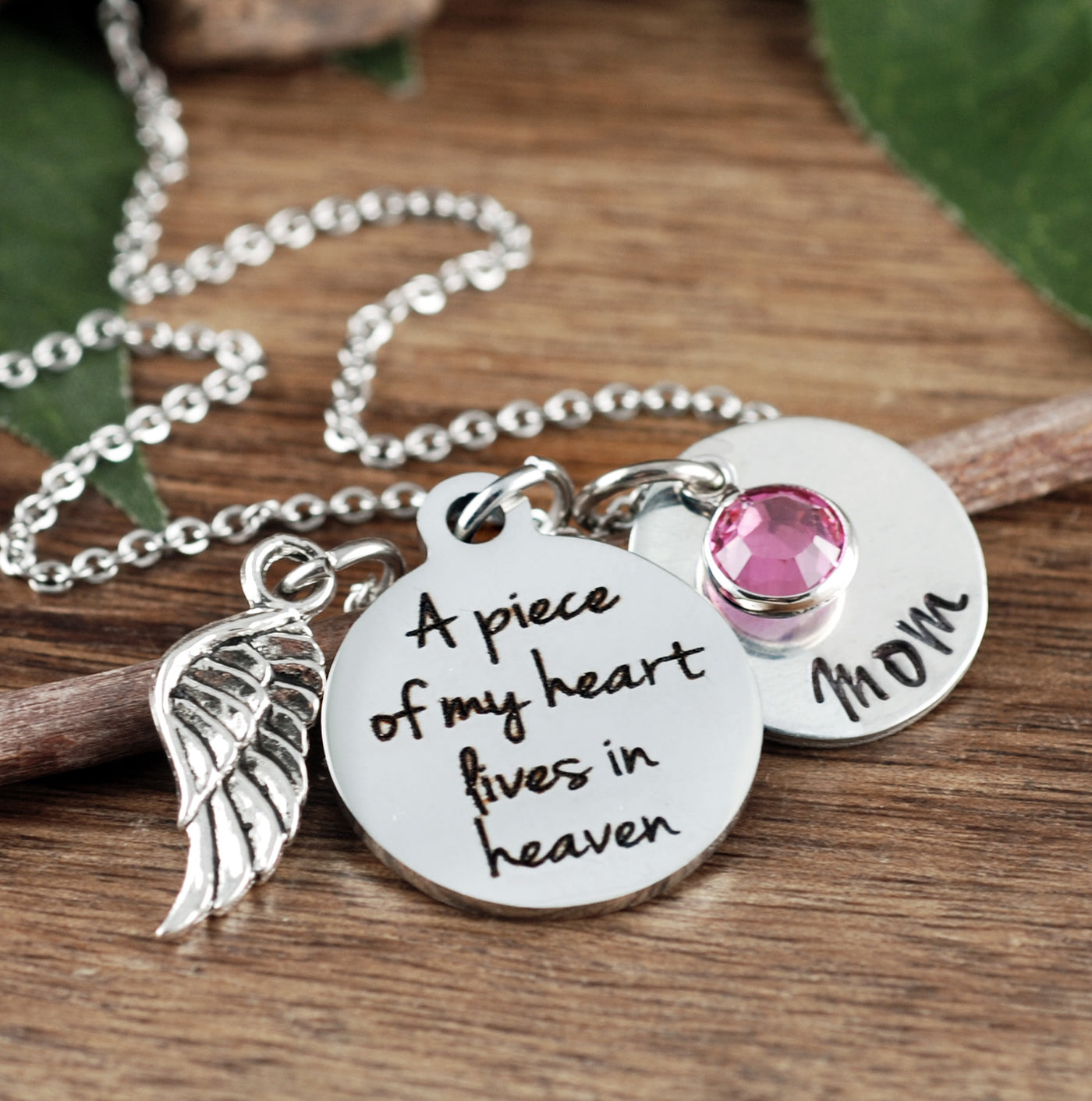 "Piece Of My Heart" Memorial Necklace