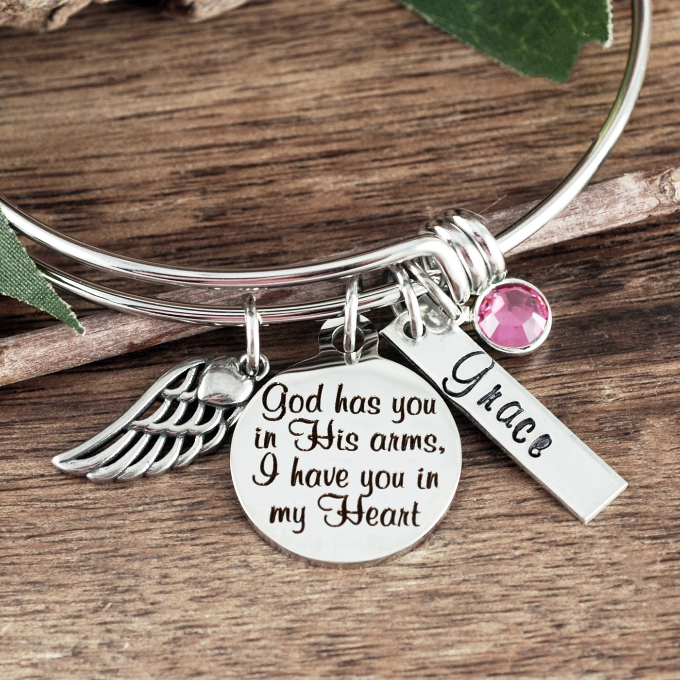 God has you in His arms I have you in my Heart Bracelet - Godfullness