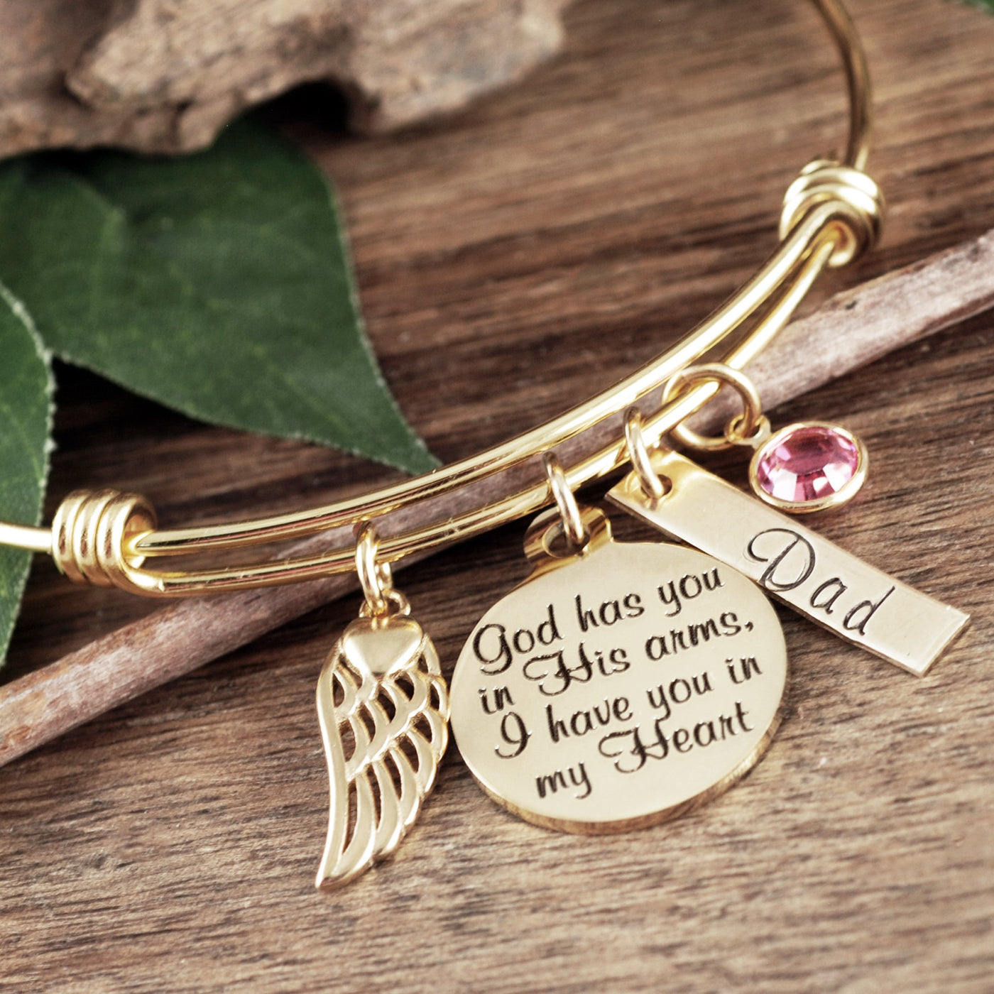 God has you in His arms I have you in my Heart Bracelet - Godfullness