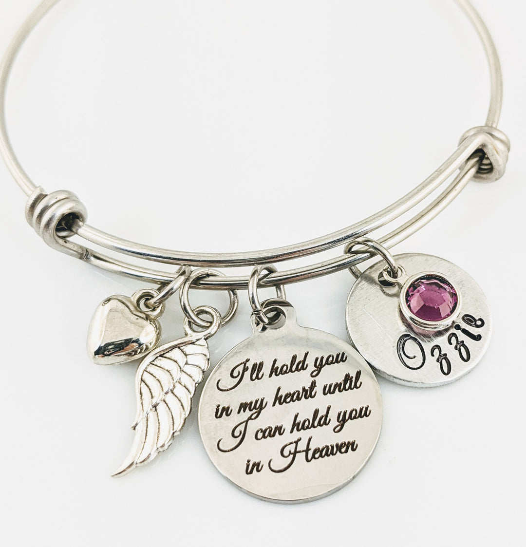 I'll hold you in my Heart Memorial Bracelet - Godfullness