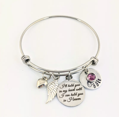 I'll hold you in my Heart Memorial Bracelet