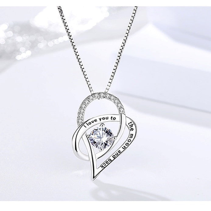 Granddaughter i love you to the moon and back necklace on sale