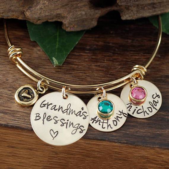 Grandma's Blessings Bracelet w/ Pewter Heart - Godfullness