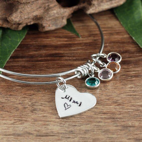 Heart Pendant Birthstone Bracelet - Godfullness