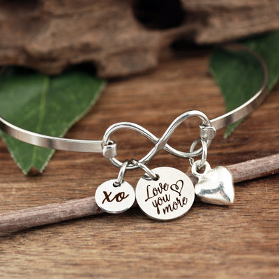 Love you More Bracelet with Puffed Heart - Godfullness