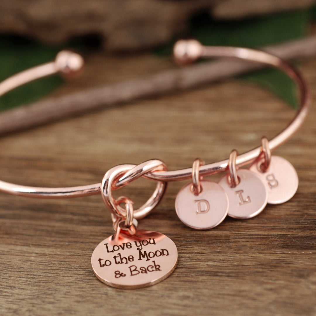 I Love you a Bushel &amp; a Peck Initial Knot Bracelet - Godfullness