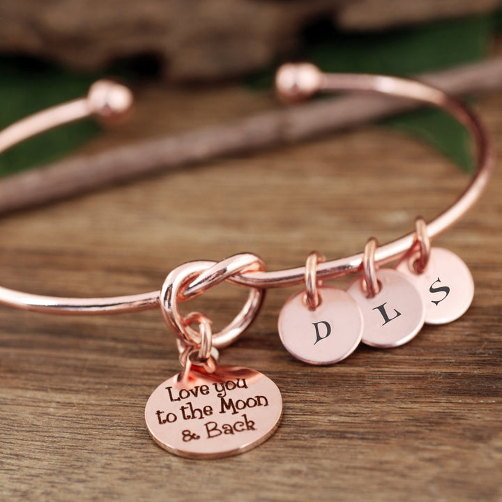 I Love you a Bushel &amp; a Peck Initial Knot Bracelet - Godfullness