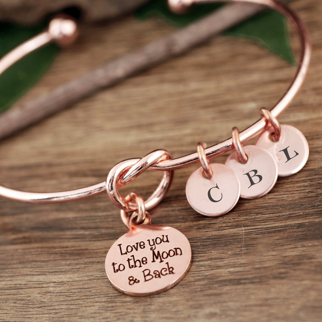 I Love you a Bushel &amp; a Peck Initial Knot Bracelet - Godfullness