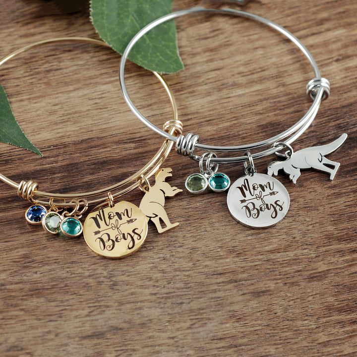 Mom of Boys/Girls Birthstone Bracelet - Godfullness