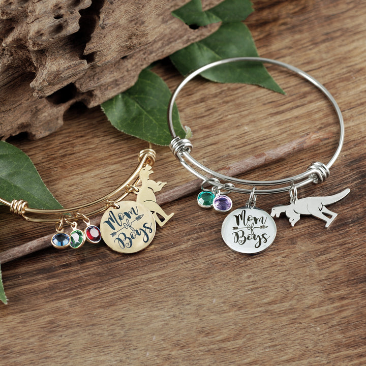 Mom of Boys/Girls Birthstone Bracelet - Godfullness