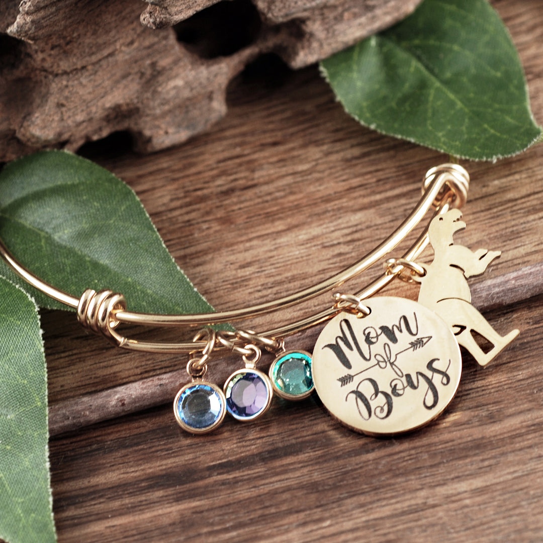 Mom of Boys/Girls Birthstone Bracelet - Godfullness