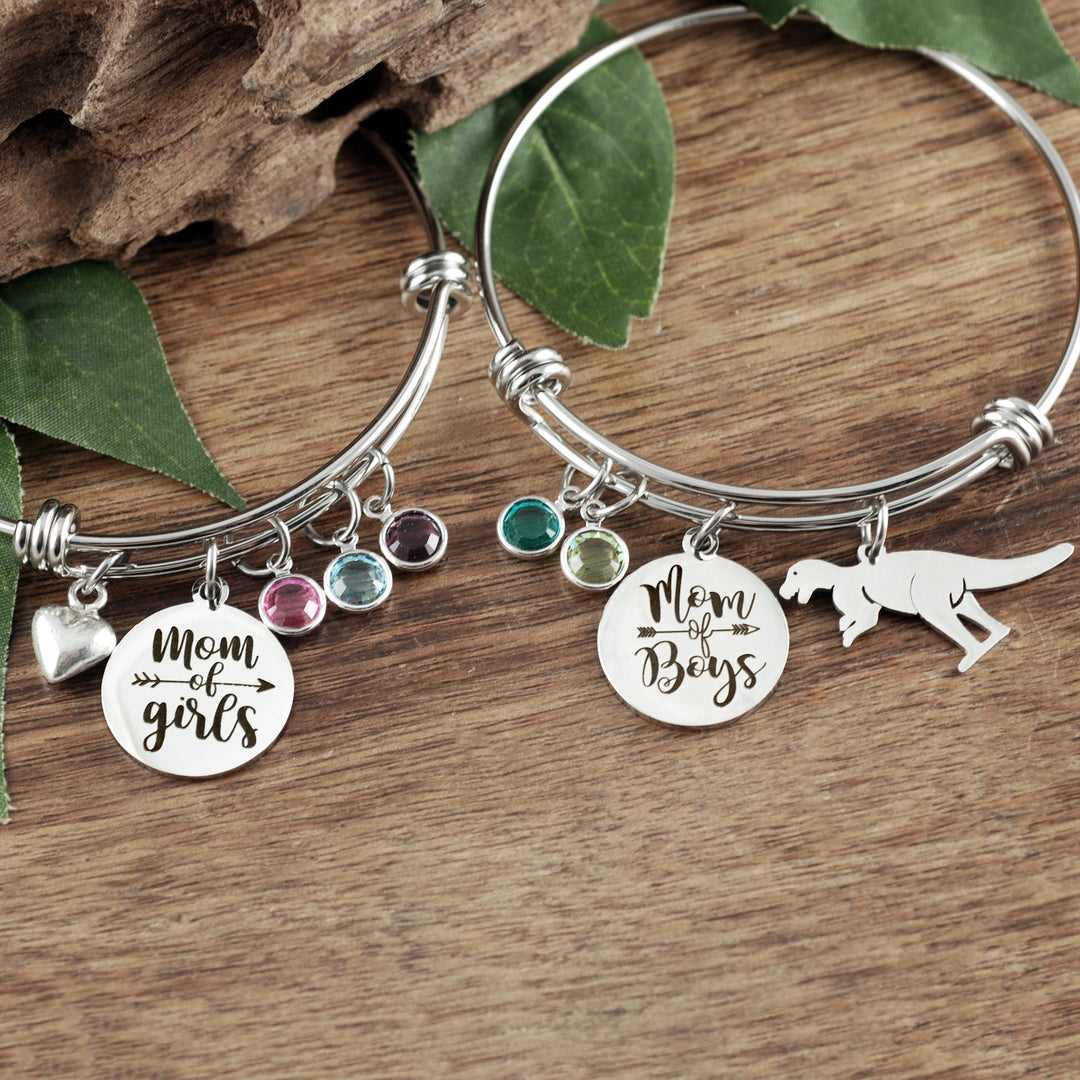 Mom of Boys/Girls Birthstone Bracelet - Godfullness