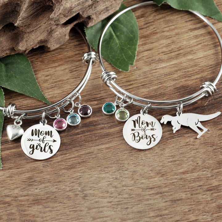 Mom of Boys/Girls Birthstone Bracelet - Godfullness