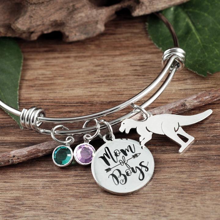 Mom of Boys/Girls Birthstone Bracelet - Godfullness