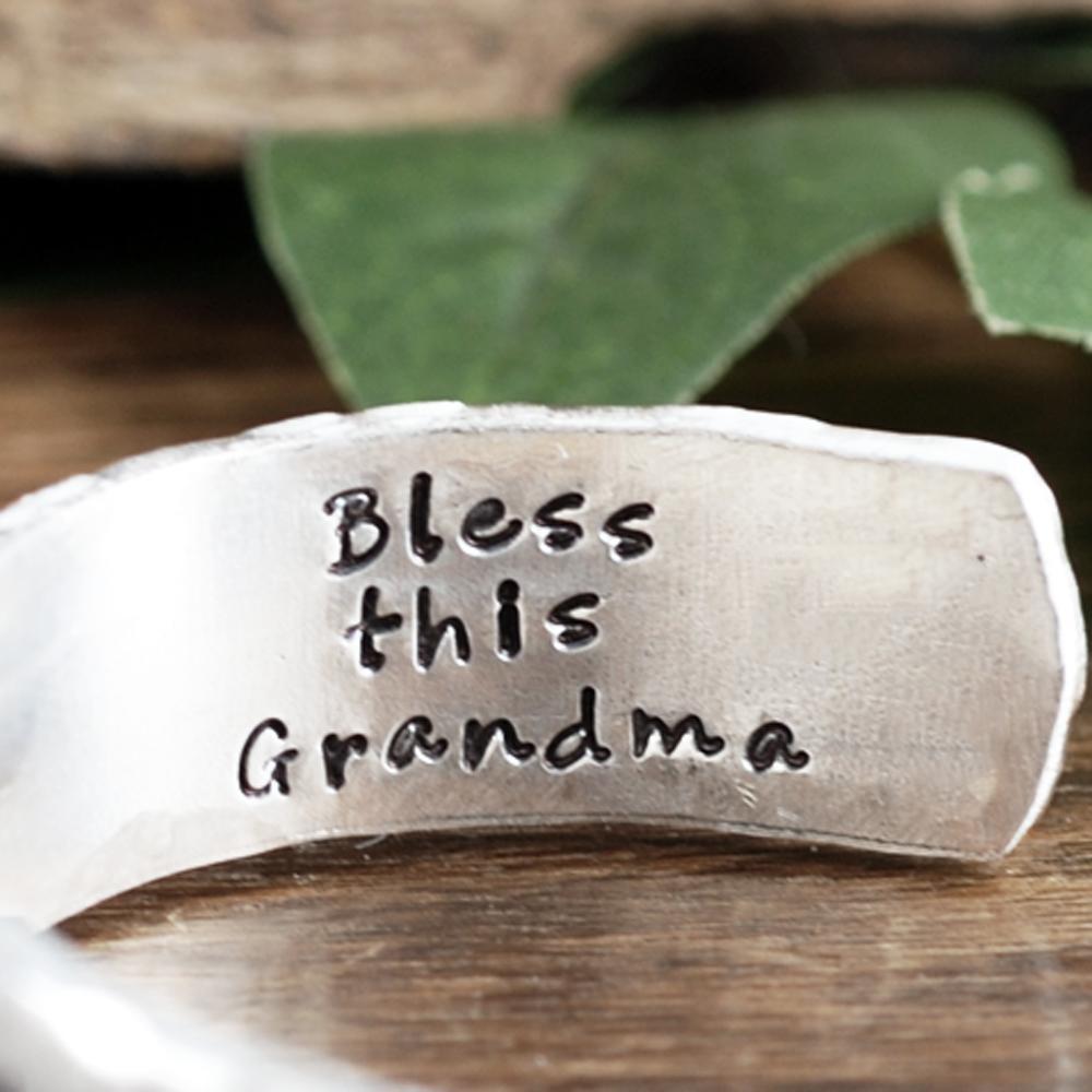 Personalized Grandma's Cuff Bracelet - Godfullness