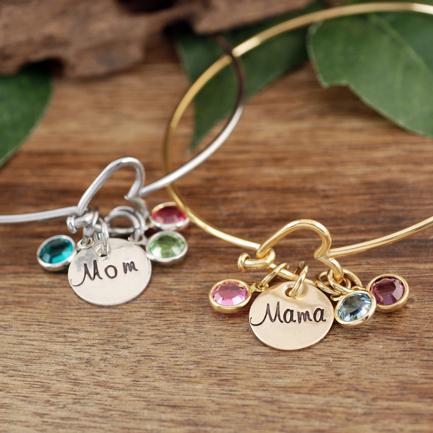 Birthstone Heart Bracelet for Mom or Grandma - Godfullness